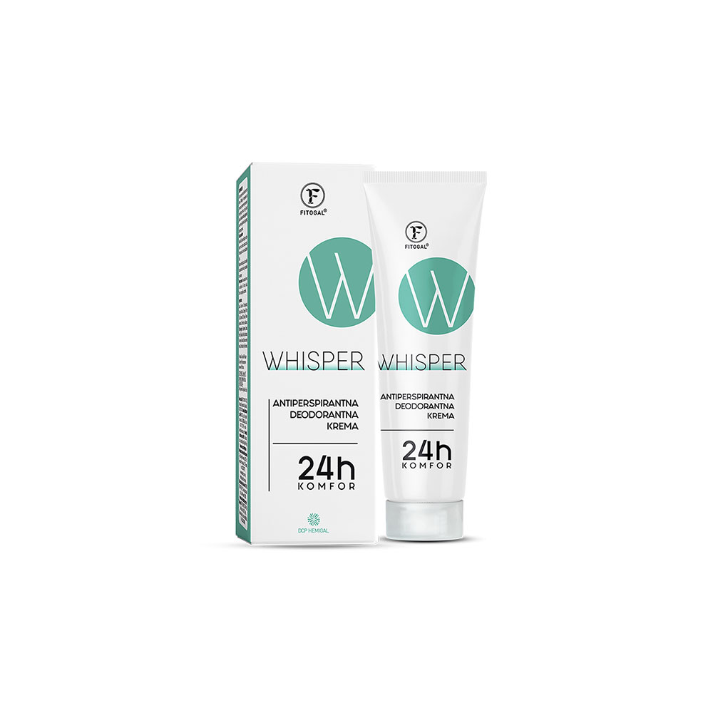 Whisper antiperspirant/deodorant cream